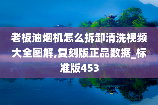 老板油烟机怎么拆卸清洗视频大全图解,复刻版正品数据_标准版453