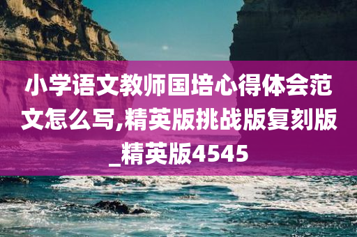 小学语文教师国培心得体会范文怎么写,精英版挑战版复刻版_精英版4545