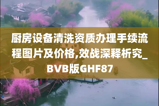 厨房设备清洗资质办理手续流程图片及价格,效战深释析究_BVB版GHF87