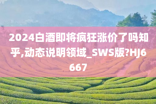 2024白酒即将疯狂涨价了吗知乎,动态说明领域_SWS版?HJ6667