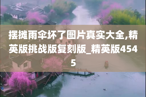 摆摊雨伞坏了图片真实大全,精英版挑战版复刻版_精英版4545