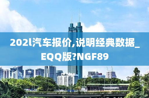 202l汽车报价,说明经典数据_EQQ版?NGF89
