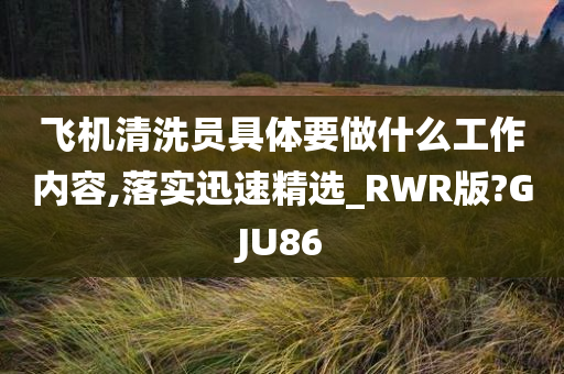 飞机清洗员具体要做什么工作内容,落实迅速精选_RWR版?GJU86
