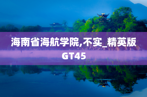 海南省海航学院,不实_精英版GT45
