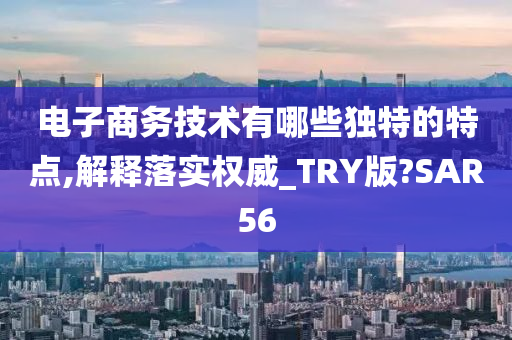 电子商务技术有哪些独特的特点,解释落实权威_TRY版?SAR56