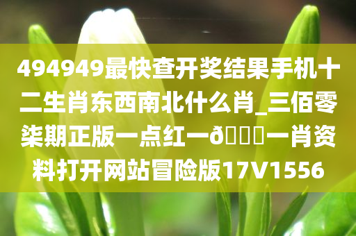 494949最快查开奖结果手机十二生肖东西南北什么肖_三佰零柒期正版一点红一??一肖资料打开网站冒险版17V1556