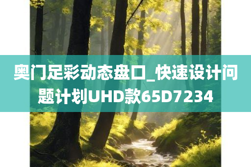 奥门足彩动态盘口_快速设计问题计划UHD款65D7234