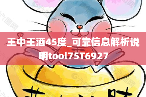 王中王酒45度_可靠信息解析说明tool75T6927