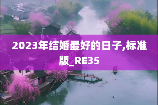 2023年结婚最好的日子,标准版_RE35