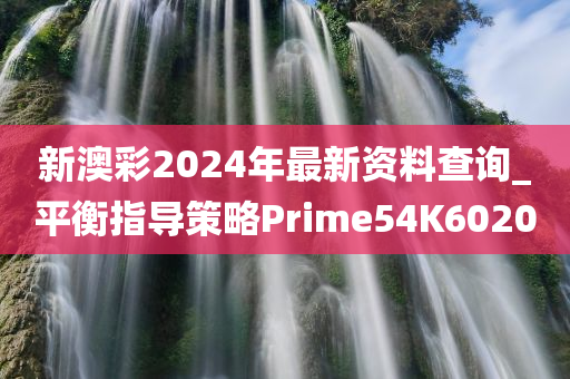 新澳彩2024年最新资料查询_平衡指导策略Prime54K6020