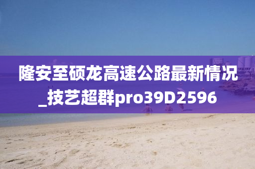 隆安至硕龙高速公路最新情况_技艺超群pro39D2596