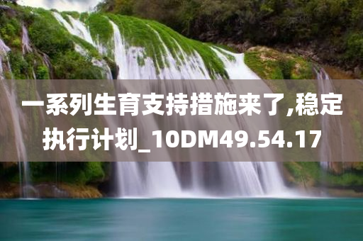 一系列生育支持措施来了,稳定执行计划_10DM49.54.17