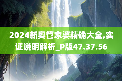 2024新奥管家婆精确大全,实证说明解析_P版47.37.56