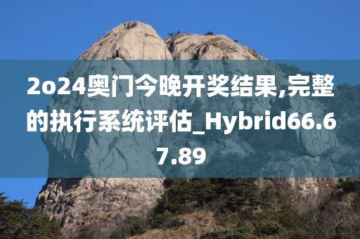 2o24奥门今晚开奖结果,完整的执行系统评估_Hybrid66.67.89