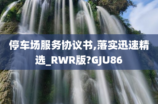 停车场服务协议书,落实迅速精选_RWR版?GJU86