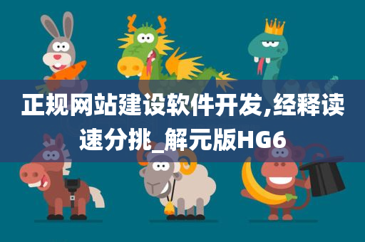 正规网站建设软件开发,经释读速分挑_解元版HG6