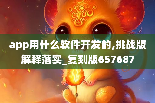 app用什么软件开发的,挑战版解释落实_复刻版657687