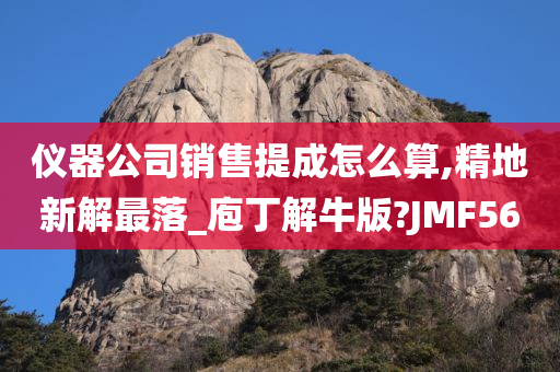 仪器公司销售提成怎么算,精地新解最落_庖丁解牛版?JMF56
