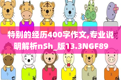 特别的经历400字作文,专业说明解析nSh_版13.3NGF89