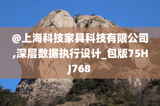 @上海科技家具科技有限公司,深层数据执行设计_包版75HJ768