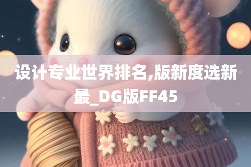 设计专业世界排名,版新度选新最_DG版FF45