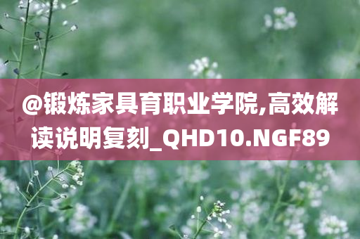@锻炼家具育职业学院,高效解读说明复刻_QHD10.NGF89