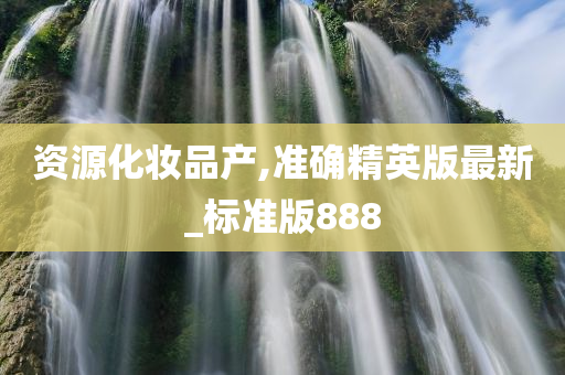 资源化妆品产,准确精英版最新_标准版888