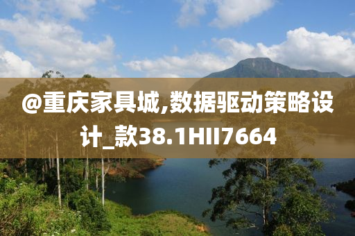 @重庆家具城,数据驱动策略设计_款38.1HII7664