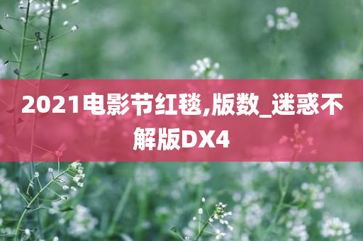 2021电影节红毯,版数_迷惑不解版DX4