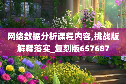 网络数据分析课程内容,挑战版解释落实_复刻版657687