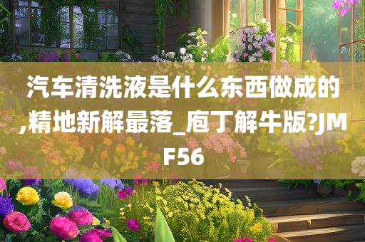 汽车清洗液是什么东西做成的,精地新解最落_庖丁解牛版?JMF56