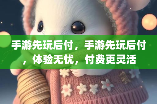 手游先玩后付，手游先玩后付，体验无忧，付费更灵活