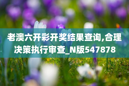老澳六开彩开奖结果查询,合理决策执行审查_N版547878