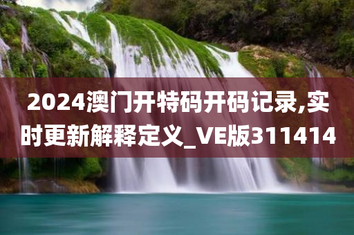 2024澳门开特码开码记录,实时更新解释定义_VE版311414