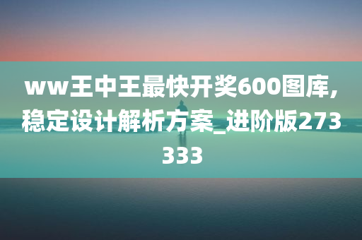 ww王中王最快开奖600图库,稳定设计解析方案_进阶版273333
