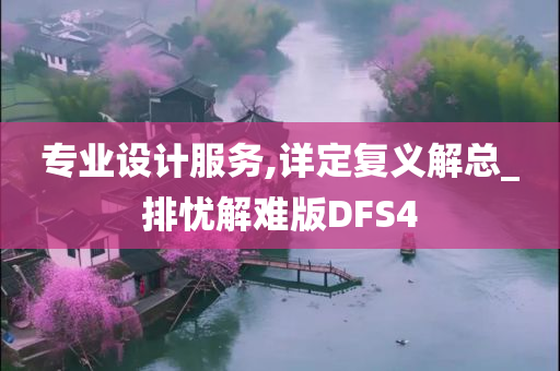 专业设计服务,详定复义解总_排忧解难版DFS4