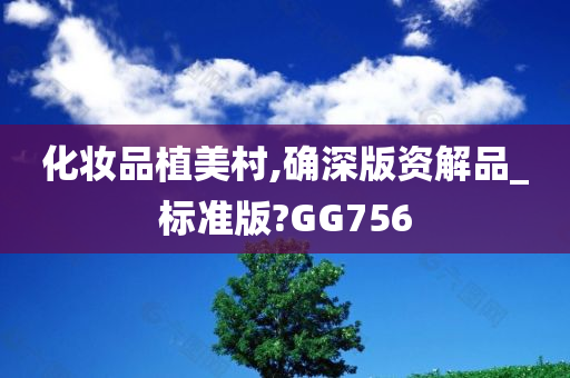 化妆品植美村,确深版资解品_标准版?GG756