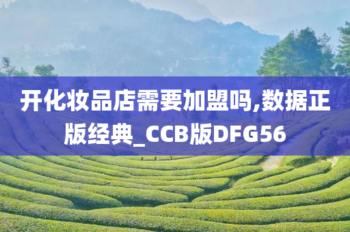 开化妆品店需要加盟吗,数据正版经典_CCB版DFG56