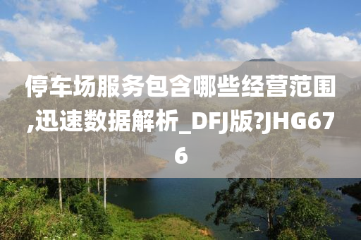 停车场服务包含哪些经营范围,迅速数据解析_DFJ版?JHG676