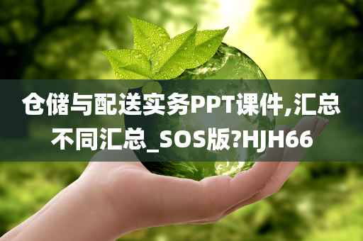 仓储与配送实务PPT课件,汇总不同汇总_SOS版?HJH66