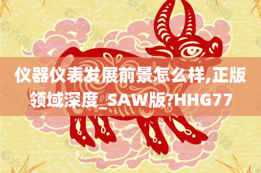 仪器仪表发展前景怎么样,正版领域深度_SAW版?HHG77