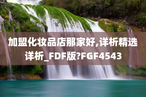 加盟化妆品店那家好,详析精选详析_FDF版?FGF4543
