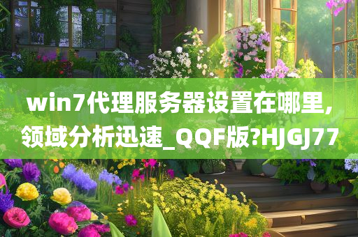 win7代理服务器设置在哪里,领域分析迅速_QQF版?HJGJ77
