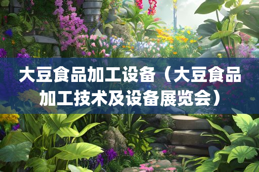 大豆食品加工设备（大豆食品加工技术及设备展览会）