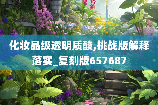 化妆品级透明质酸,挑战版解释落实_复刻版657687