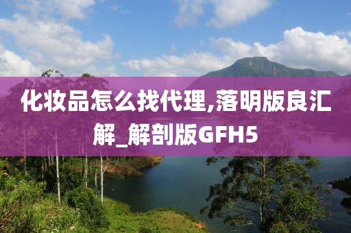 化妆品怎么找代理,落明版良汇解_解剖版GFH5