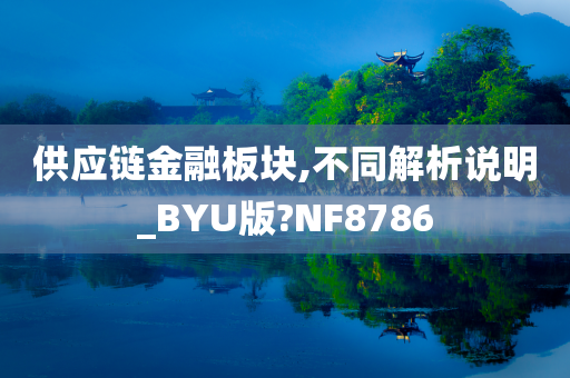 供应链金融板块,不同解析说明_BYU版?NF8786
