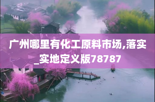 广州哪里有化工原料市场,落实_实地定义版78787