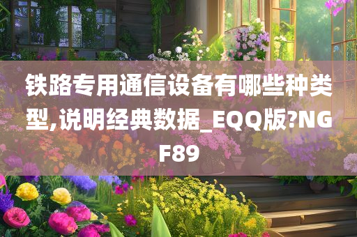 铁路专用通信设备有哪些种类型,说明经典数据_EQQ版?NGF89