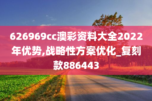 626969cc澳彩资料大全2022年优势,战略性方案优化_复刻款886443